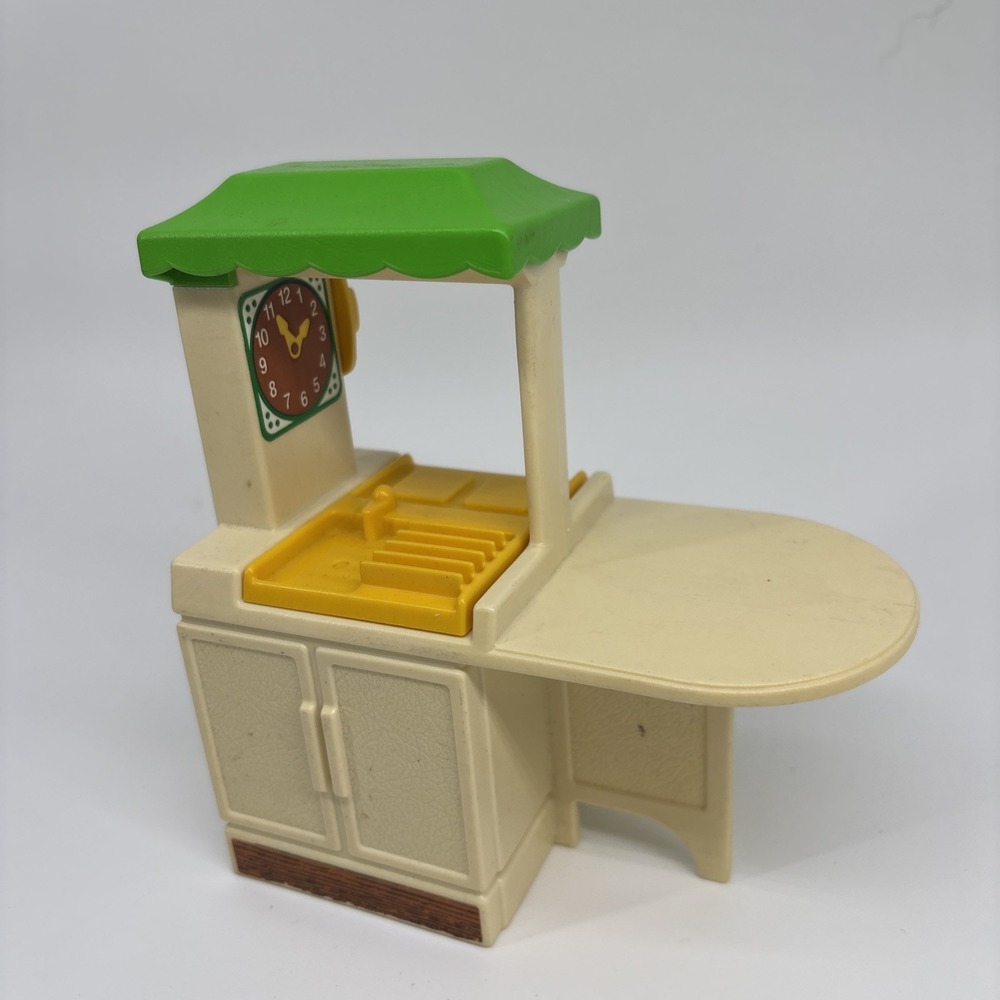 Little Tikes 1989 Party Kitchen Miniature - Dollhouse Kitchen Island - Green